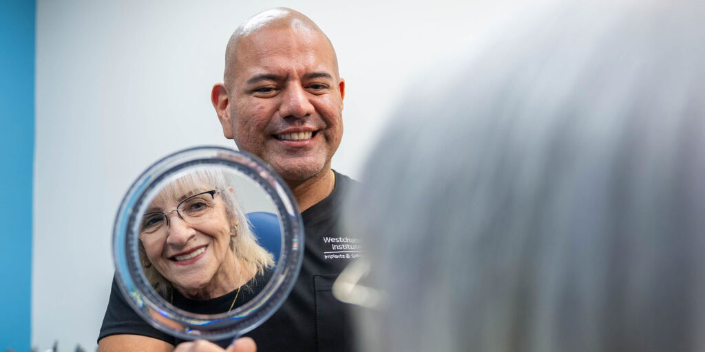 dr cesar chilmaza with irene dental implants